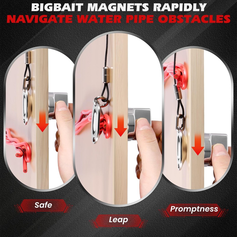 Wire Fishing Tools Fish Tape Wire Puller Kit Magnetic Cable Puller Pulls