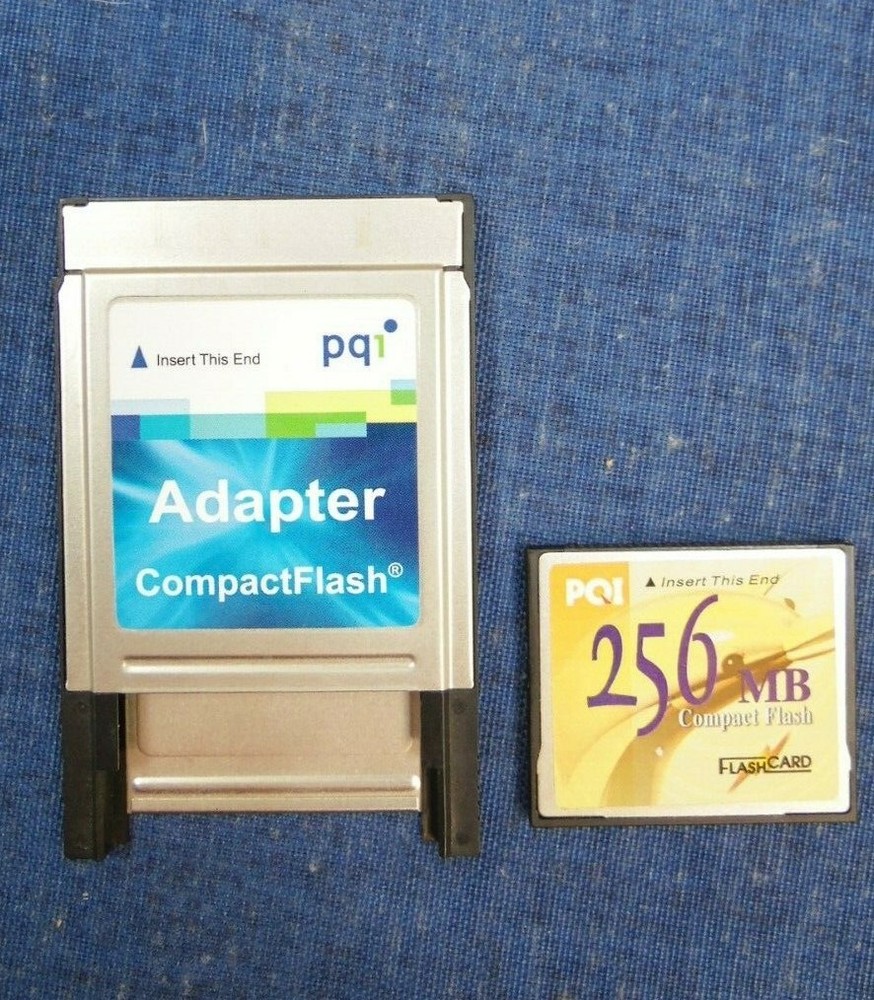 256MB Compact Flash Card & Adapter PQ1 PQI