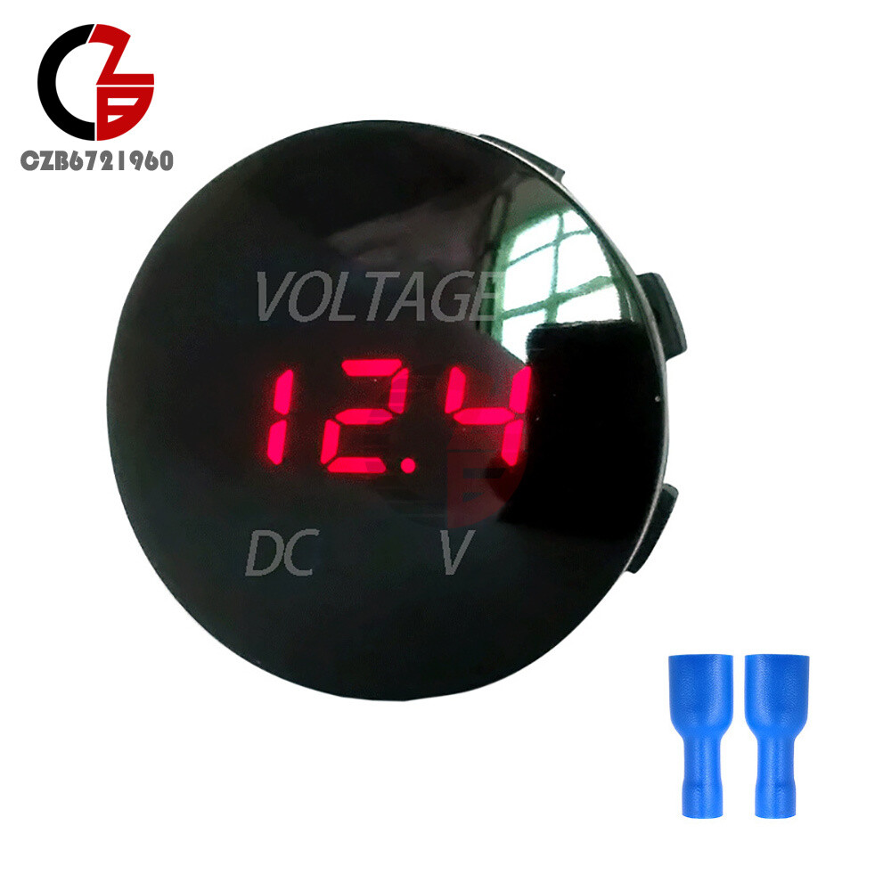 DC 12V LED Panel Digital Voltage Volt Meter Display Voltmeter Motorcycle Car