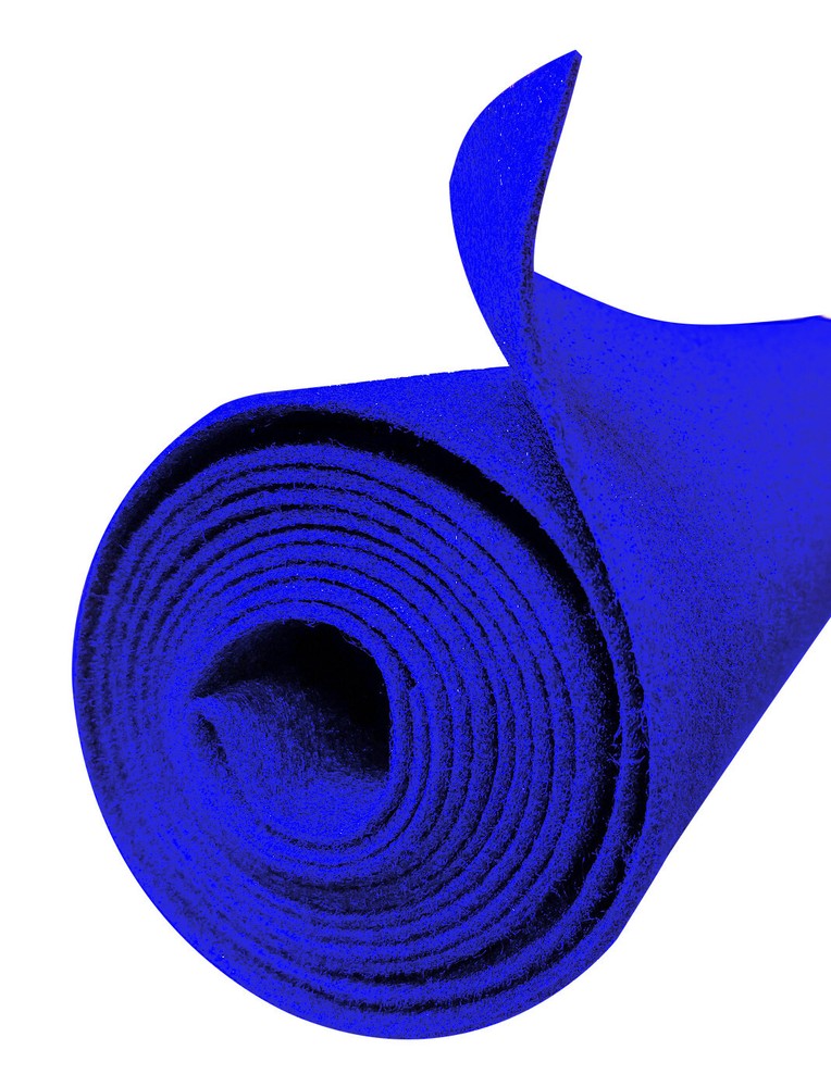 12FT x 45" Blue S35 Polymat Speaker woofer Box Backed Carpet & trunkliners