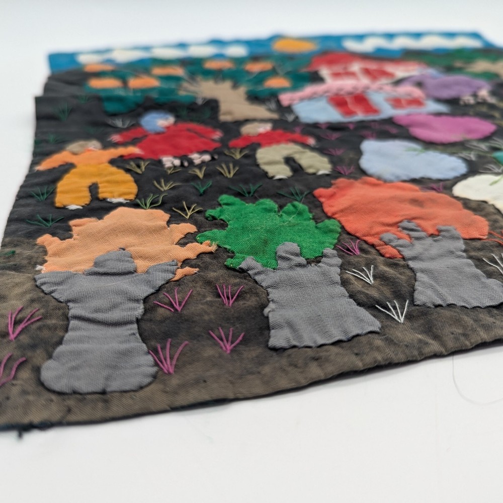 Arpillera_Peruvian - Chilean Folk Art Stitch Patchwork 16x 16