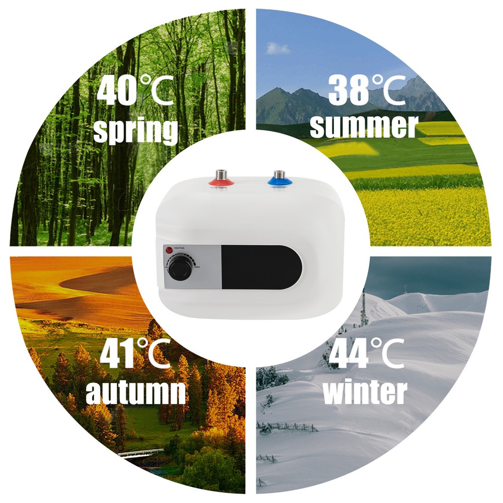 Electric Water Heater Kitchen Instant Hot Water Heater Mini-tank Heater 110v