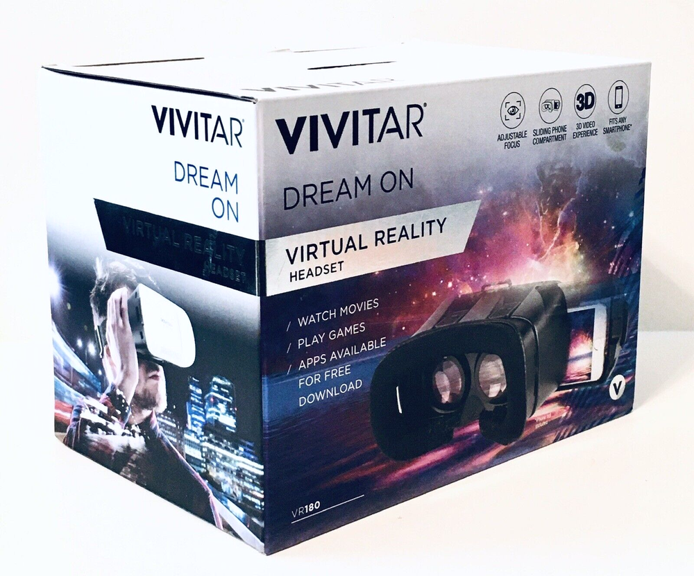 Vivitar Dream On Virtual Reality Headset - VR180