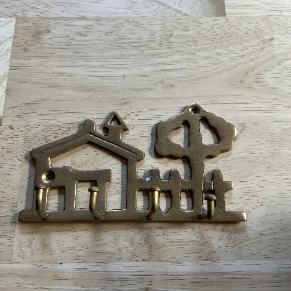Vintage Brass Key Hook House Tree India