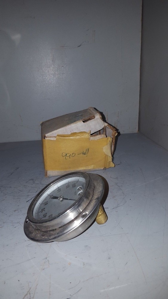 Ashcroft Pressure Gauge, 0-100PSIG, 1009A