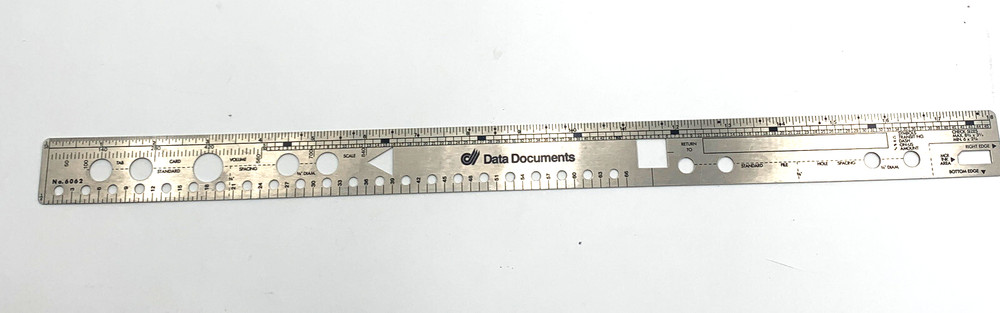 Data Documents Business Steel Ruler 18 inches