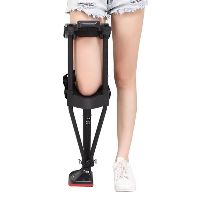 Support-Free Walking Aids Knee Walker Single-Leg Telescoping Stick Hands Free