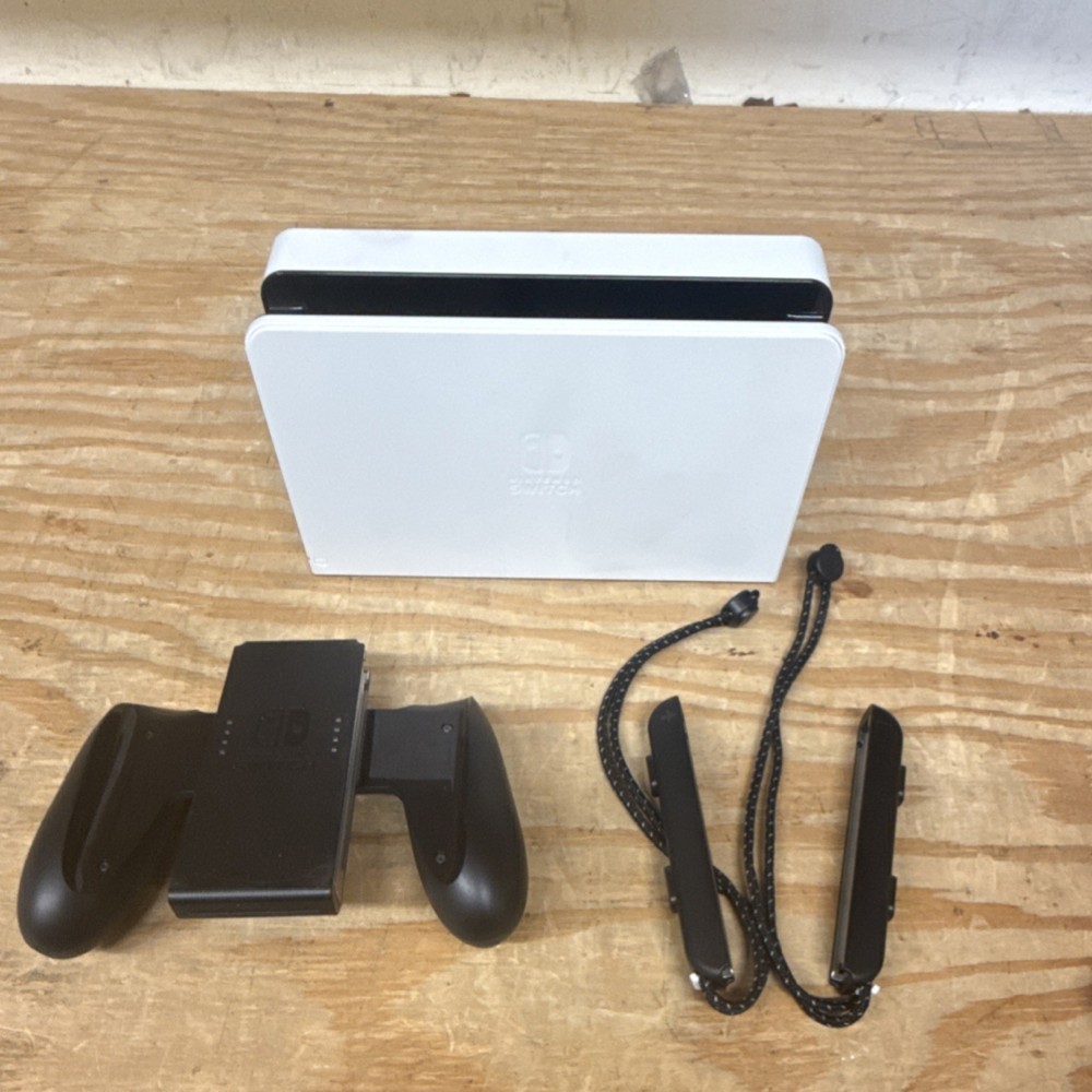 Nintendo Switch OLED Dock, Joy-Con Grip & Joy-Con Straps Bundle HDMI USB