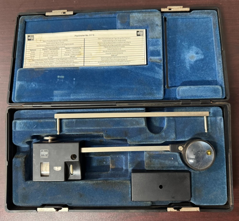 Haff Planimeter 317E Set (Made in Germany)