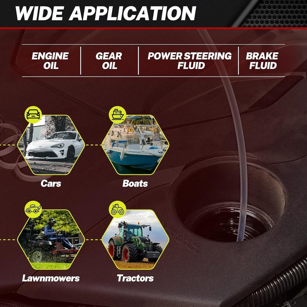 User-Friendly 9L Automotive Oil Extractor - Pneumatic & Manual Modes Simplified