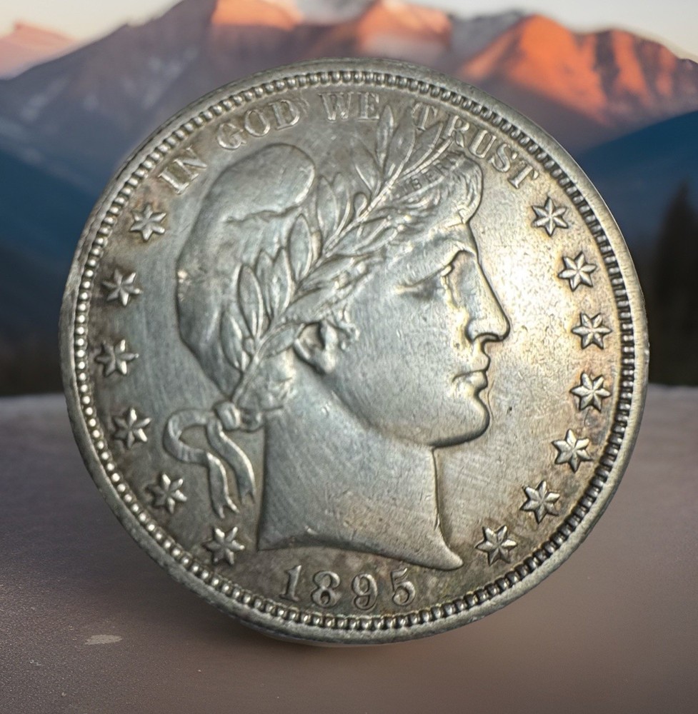 1995o 50c Barber Half Dollar, About Uncirculated