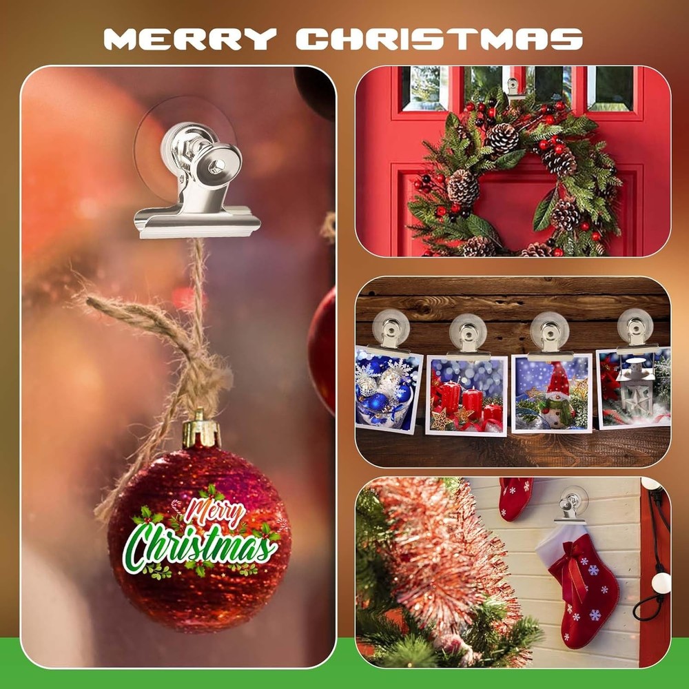 AccEncyc Suction Cup Clips for Windows 12Pcs Clear 12Pcs,