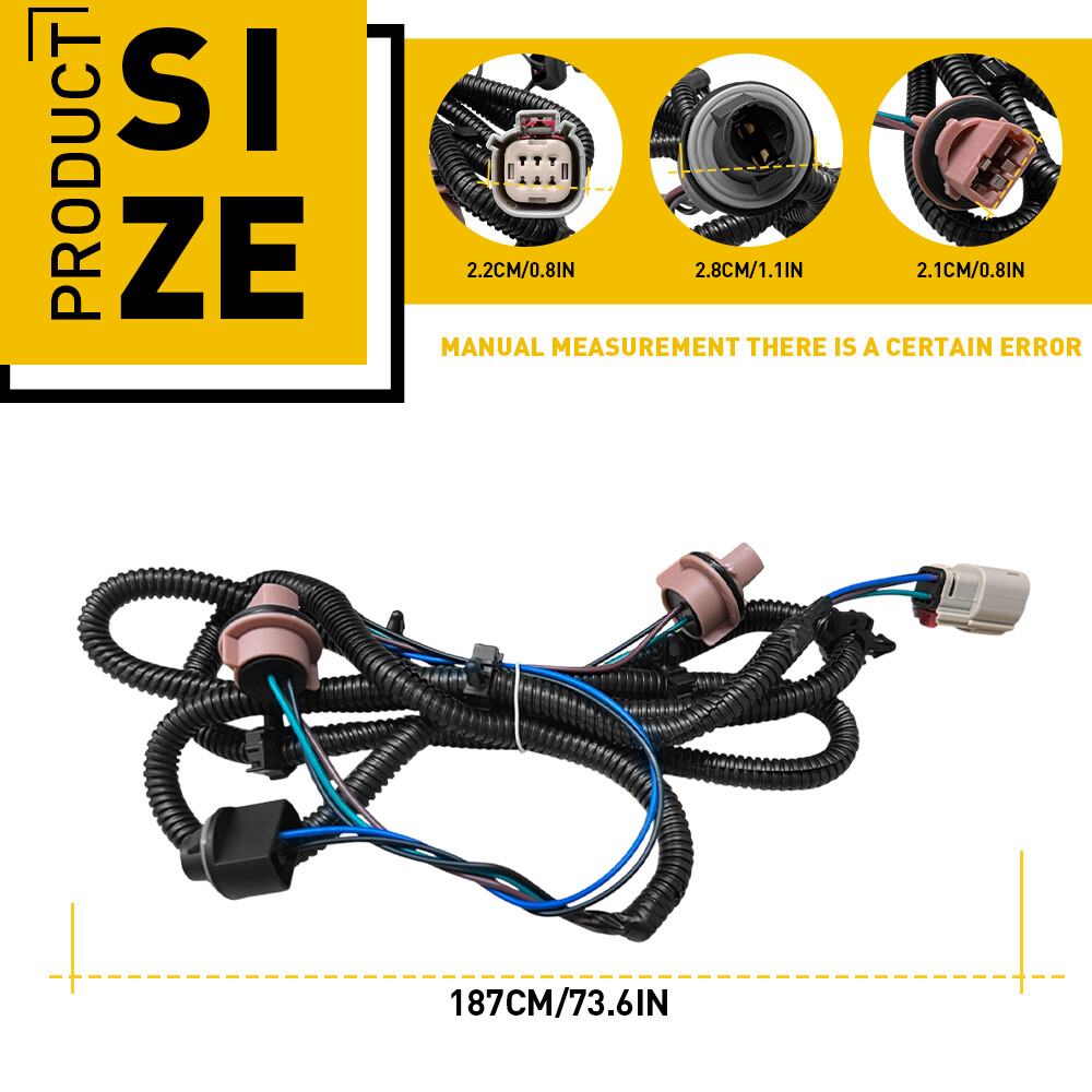 Right Tail Light Socket Wiring Harness For 16-19 Chevy Silverado GMC 1500 2500HD