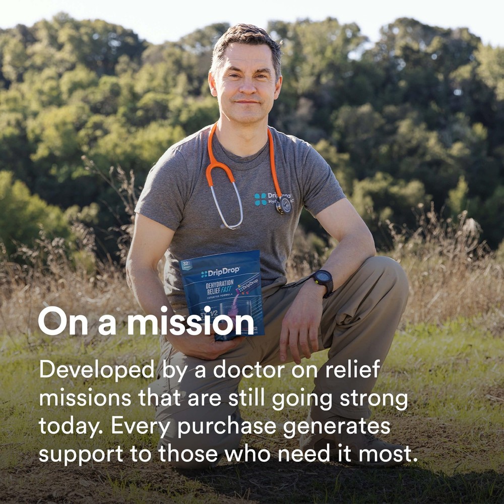 DripDrop Hydration Packets - Bold Variety Pack - Single Serve Electrolytes Po...