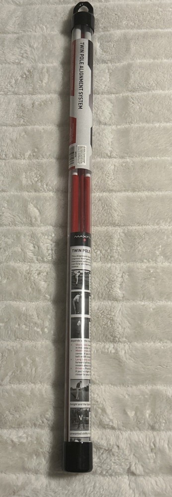 Maxfli GOLF Twin Pole Alignment System Training Aid instruction MX236 🔥NEW🔥
