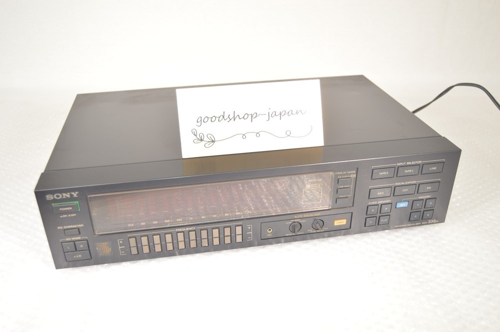 Sony SEQ-333ES Program Equalizer 10-Band Stereo Graphic Equalizer Working