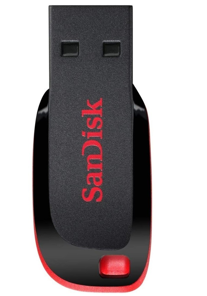 SanDisk Cruzer Blade 16GB USB Flash Drive Interface USB 2.0 for windows and mac