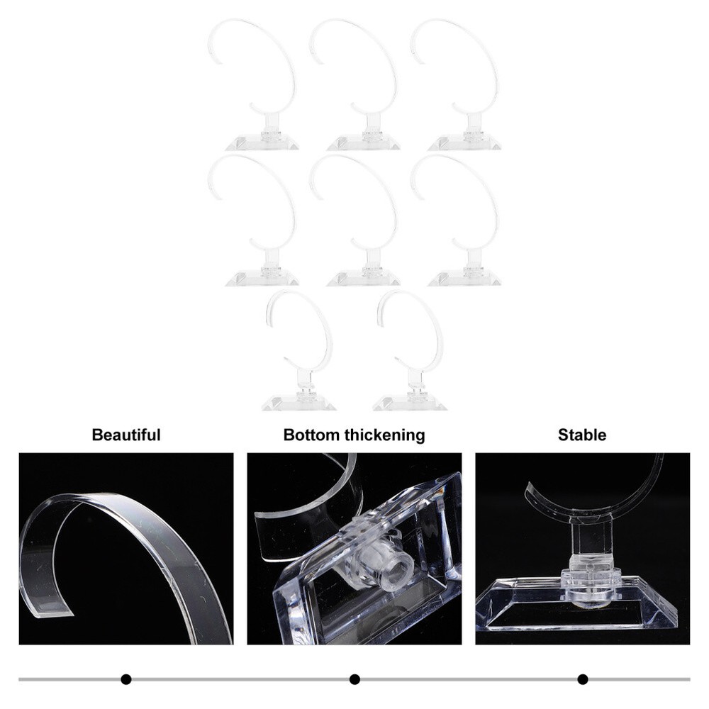8 Pcs Watch Holder for Men Display Stand Sliding Prevention