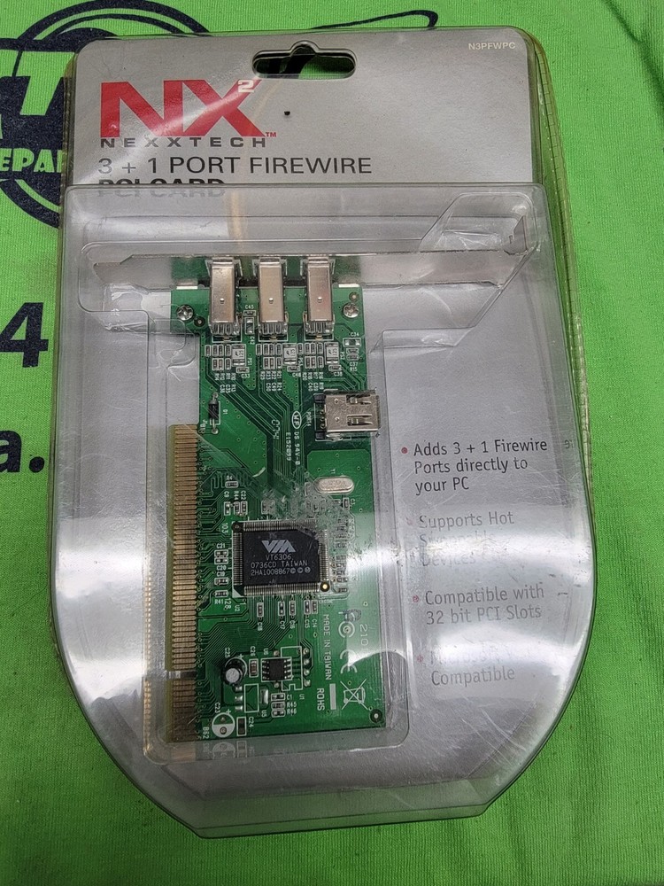 NEXXTECH 3 + 1 PORT FIREWIRE PCI CARD