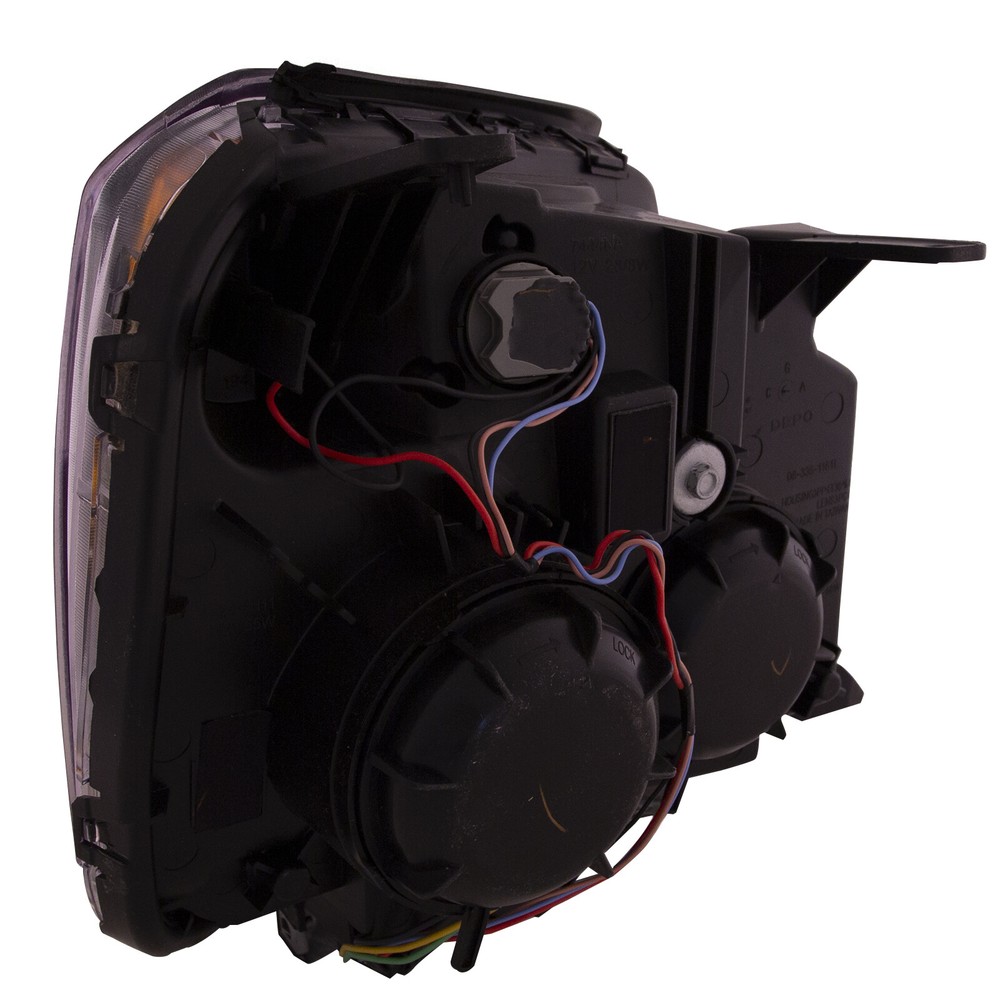 Halogen Headlight For 2016 2017 GMC Terrain Denali Black W/Bulb Driver Left Side