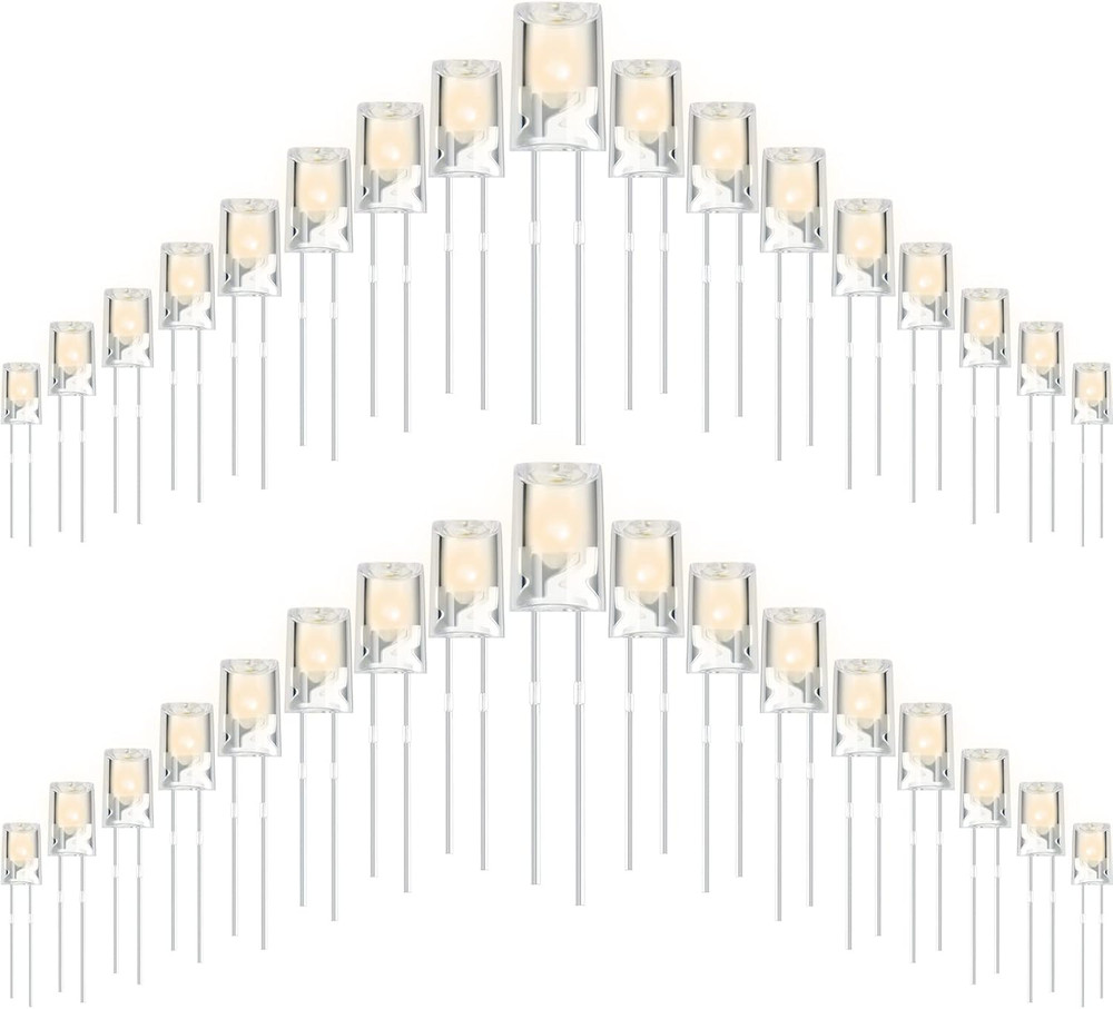 180 Pcs Christmas LED 5mm String Light Mini Replacement Bulb Energy Efficient...