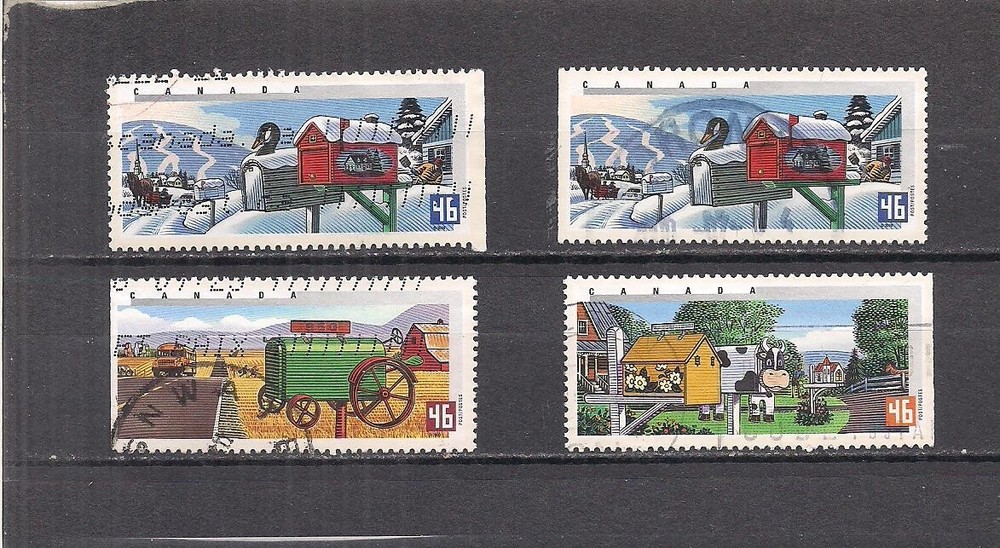 Canada #1849-1852 used  Vf mail boxes