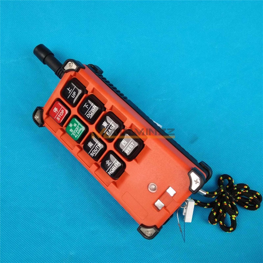 F21E1B 220V Hoist Crane 9 commands Wireless Remote Control Transmitter+Receiver
