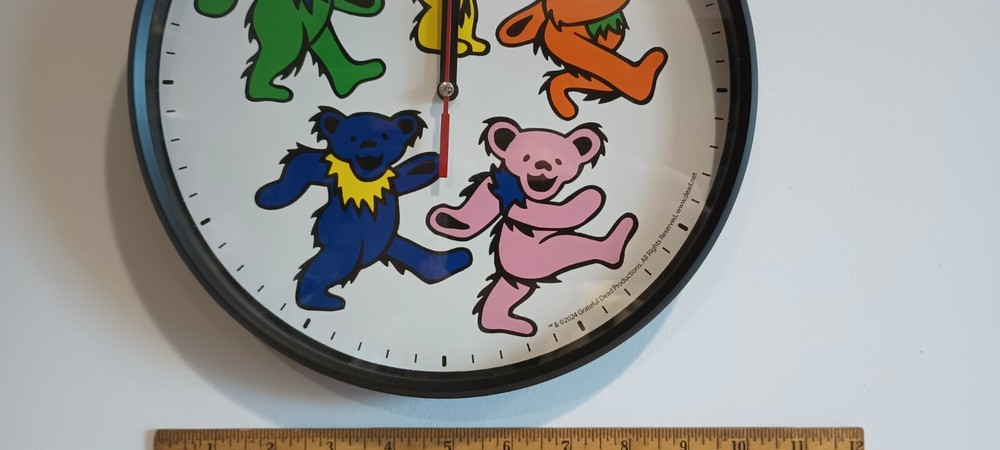 Grateful Dead Dancing Bears Clock
