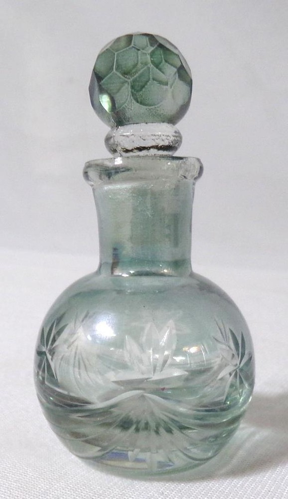 Antique Cut Crystal Perfume Bottle