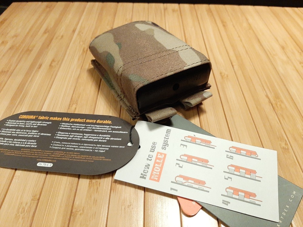 Krydex CAMO MOLLE 5.56 MAG POUCH WITH QUICK RELEASE / POUCH INSERT