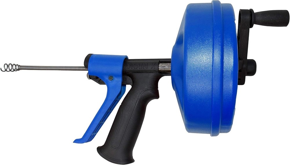 SPINFEED 35FT Drain Snake Auger: Automatic Extend & Retract for Quick Solutions