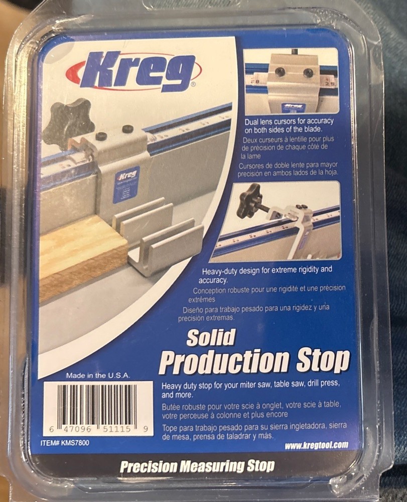 Kreg Heavy-Duty STOP KMS7800 Solid Production Stop