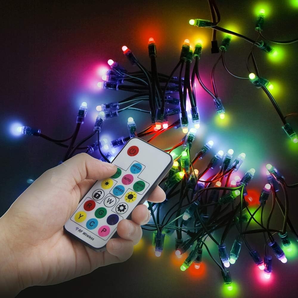 DC 5V Remote Controller WS2812B LED Strip Light Addressable Wireless RF Control