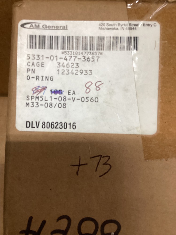 O-ring/HMMWV5331-01-477-3657(4-Each)