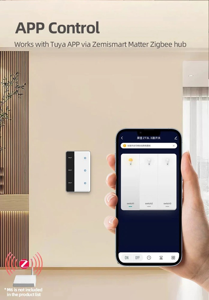 ZigBee Custom DisplayName Smart Touch Light Switch/AU RCM SAA/Apple Alexa Google