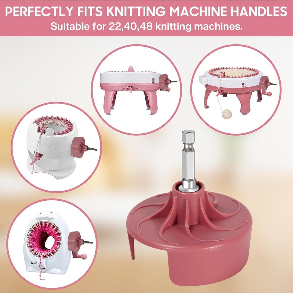 Knitting Machine Adapter Quick Knit Machine Attachment with Hexagonal Drill