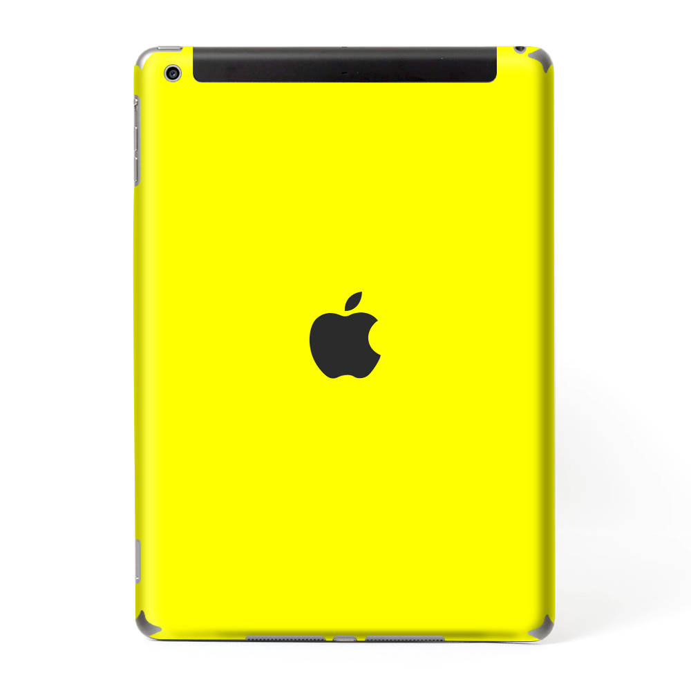 Skins Decal Wrap for Apple iPad 9.7 2017-Bright Yellow