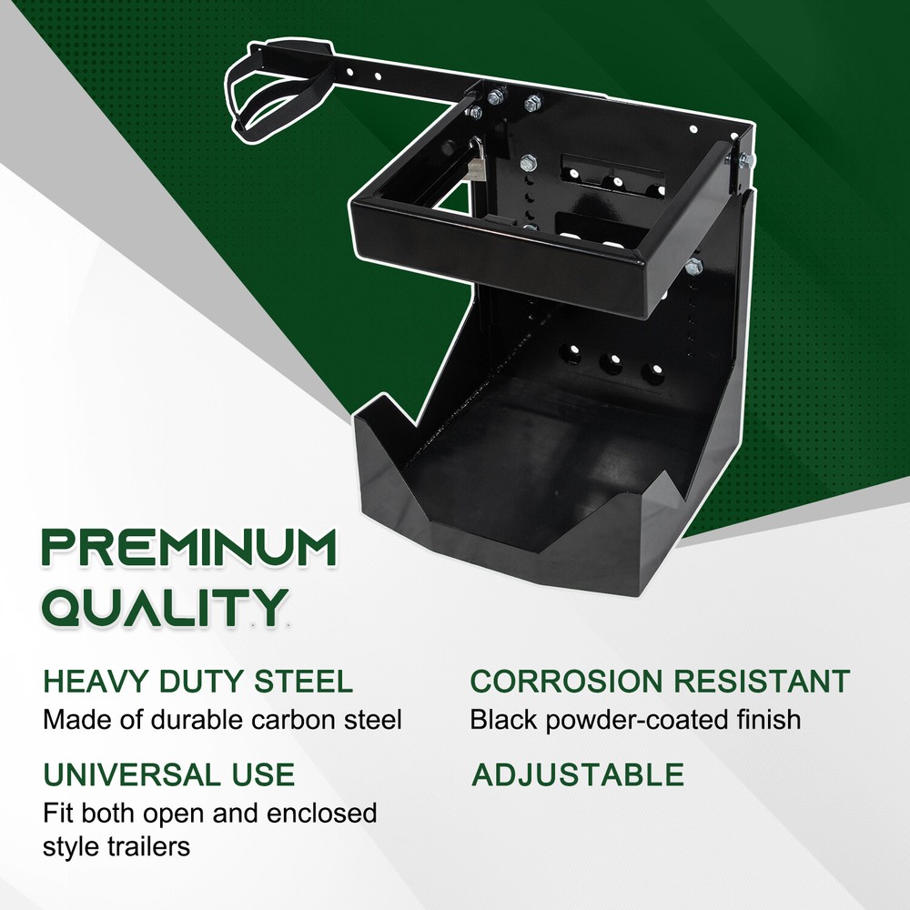 Adjustable Backpack Blower Rack for Open & Enclosed Trailer/ Truck Holder W/Lock