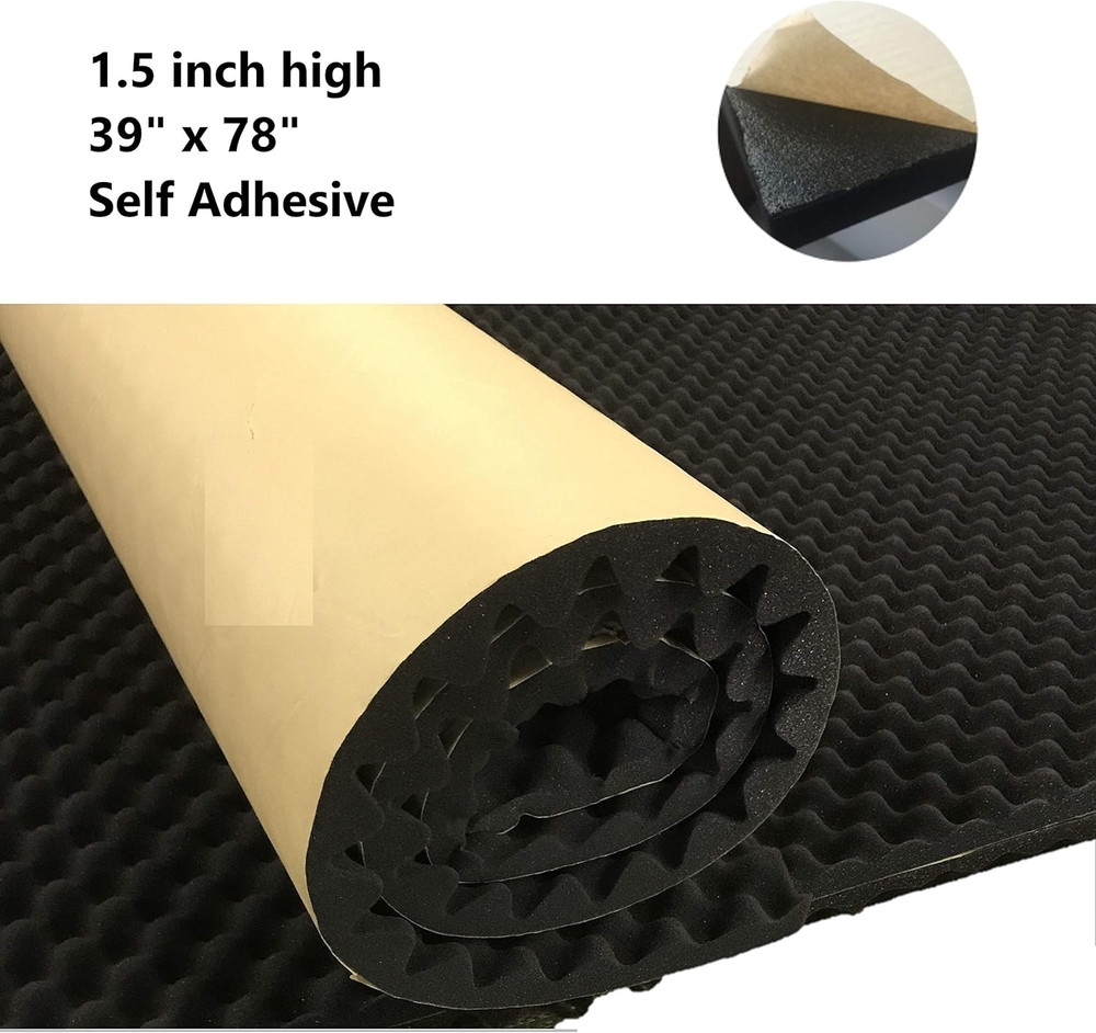 Self Adhesive High Density Acoustic Foam Egg Crate Panel Studio Foam Wall Panel