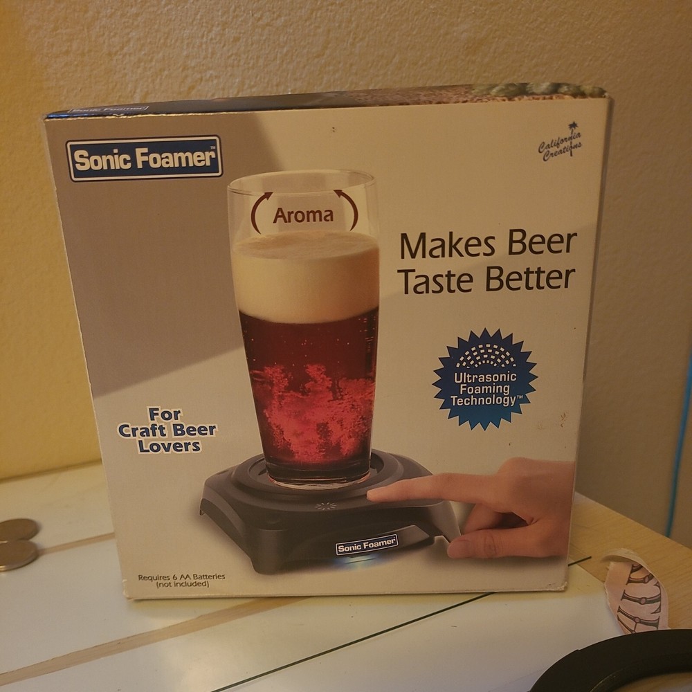 New Sonic Foamer Ultasonic Vibration Creates Beer Head