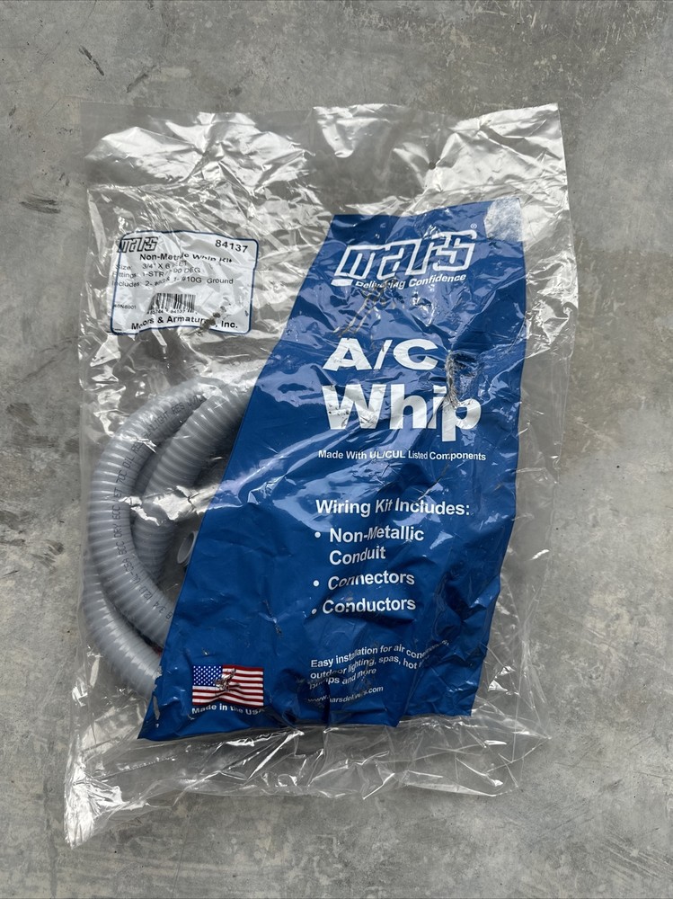 Mars Non-Metallic A/C Whip Kit 3/4" x 4 Feet 84133