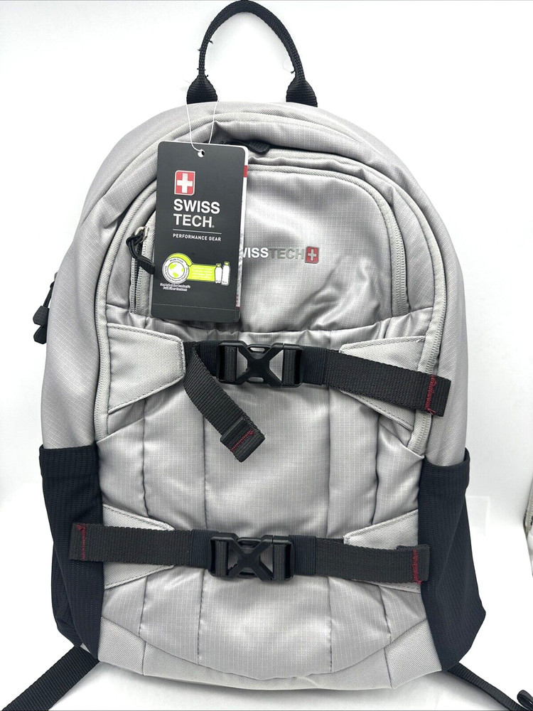 Swiss Tech Unixes 20 Liters Compressor Backpack For School Work Grey New
