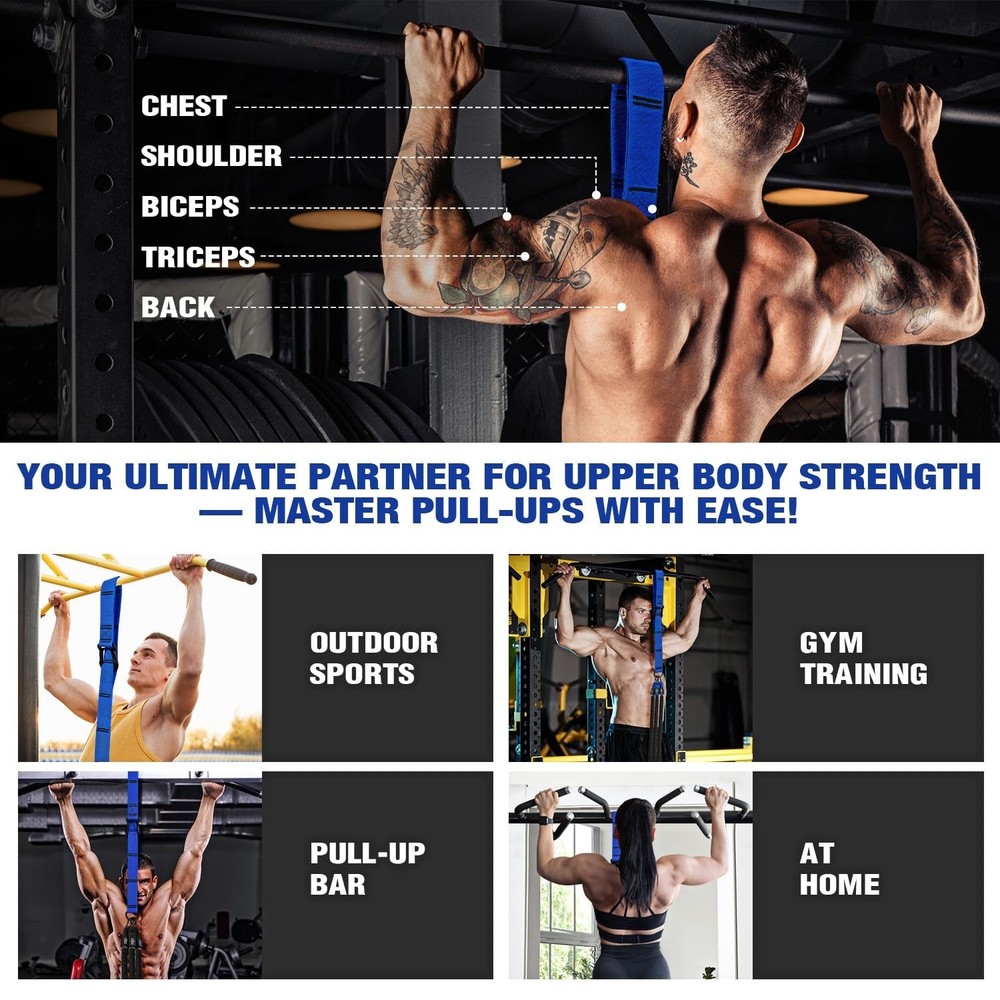 Pull Up Assistance Bands, Pull Up Bar Resistance Bands, Pull Up Bands for Enh...