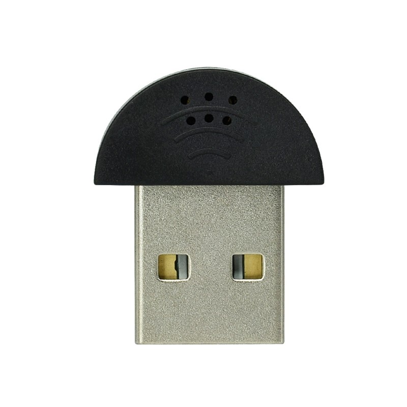Portable Mini USB 2.0 Microphone Recording MIC Adapter for Computer PC