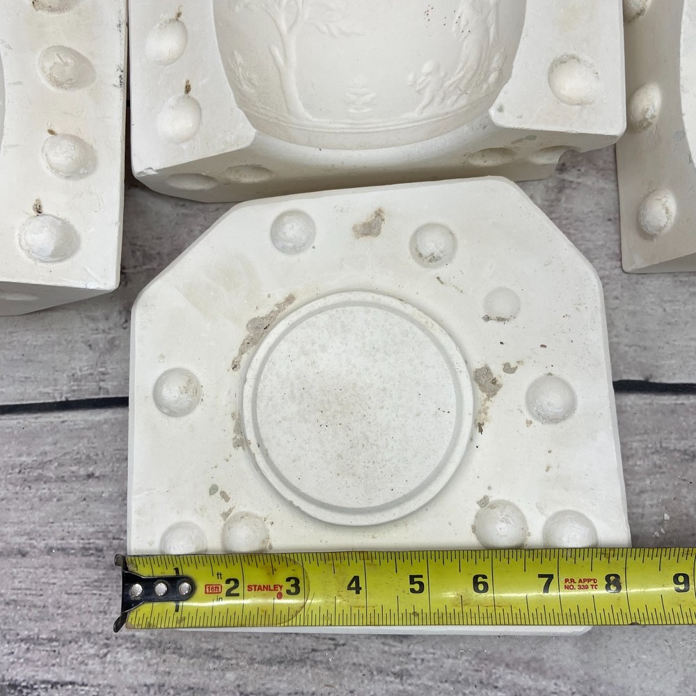 Arnel's Ceramic Casting Mold Wedge Wood Candy Box #396