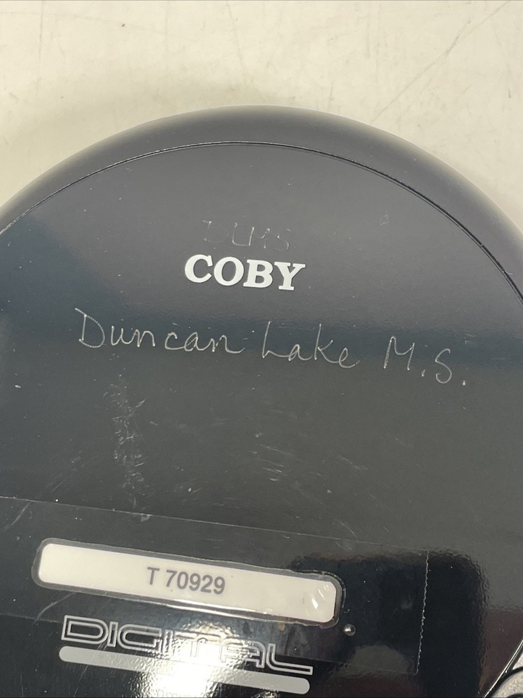 Coby Portable Compact CD-109 -BLK Player Tested Working