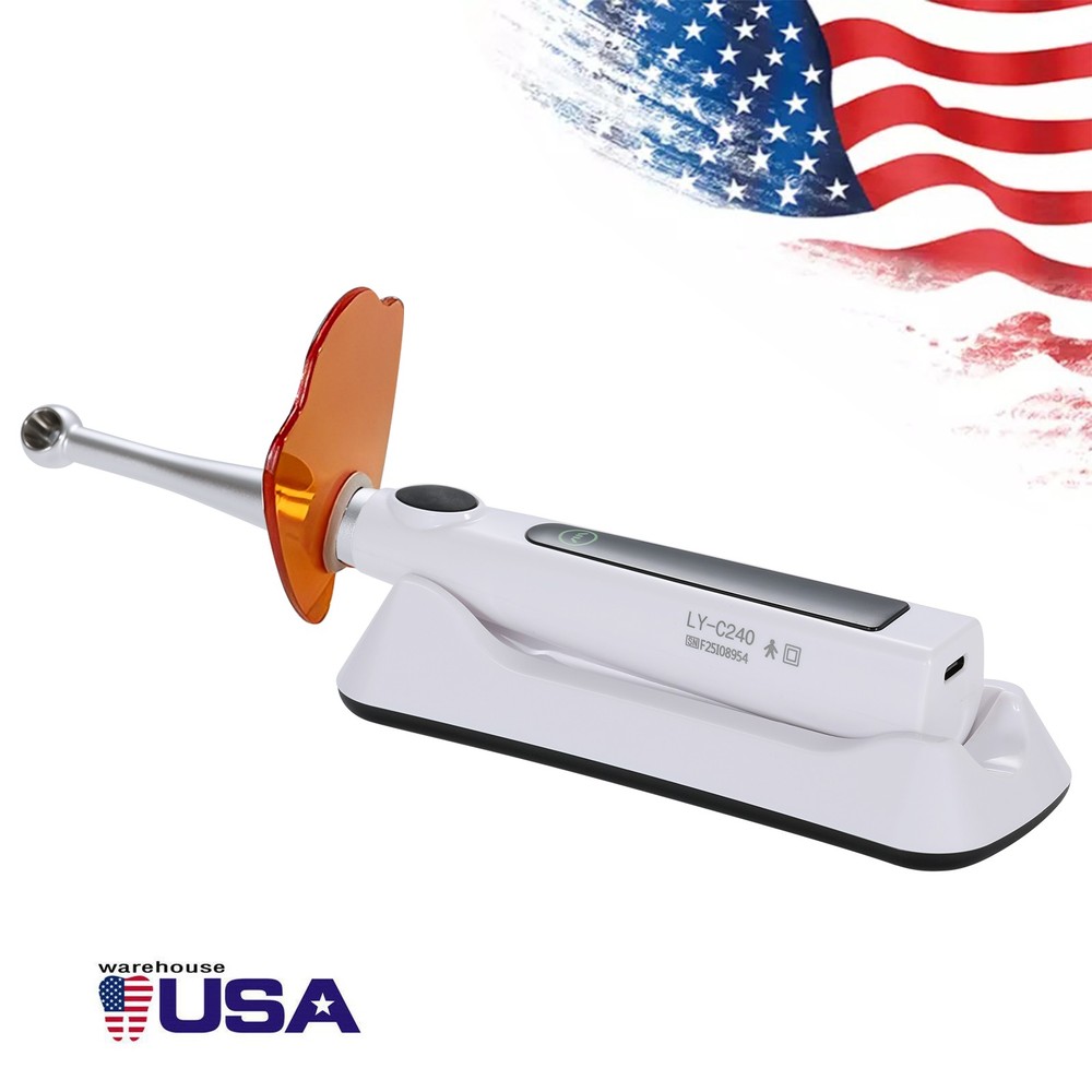 Dental Wireless LED Curing Light 1 Second Resin Cure Lamp 4 Modes US