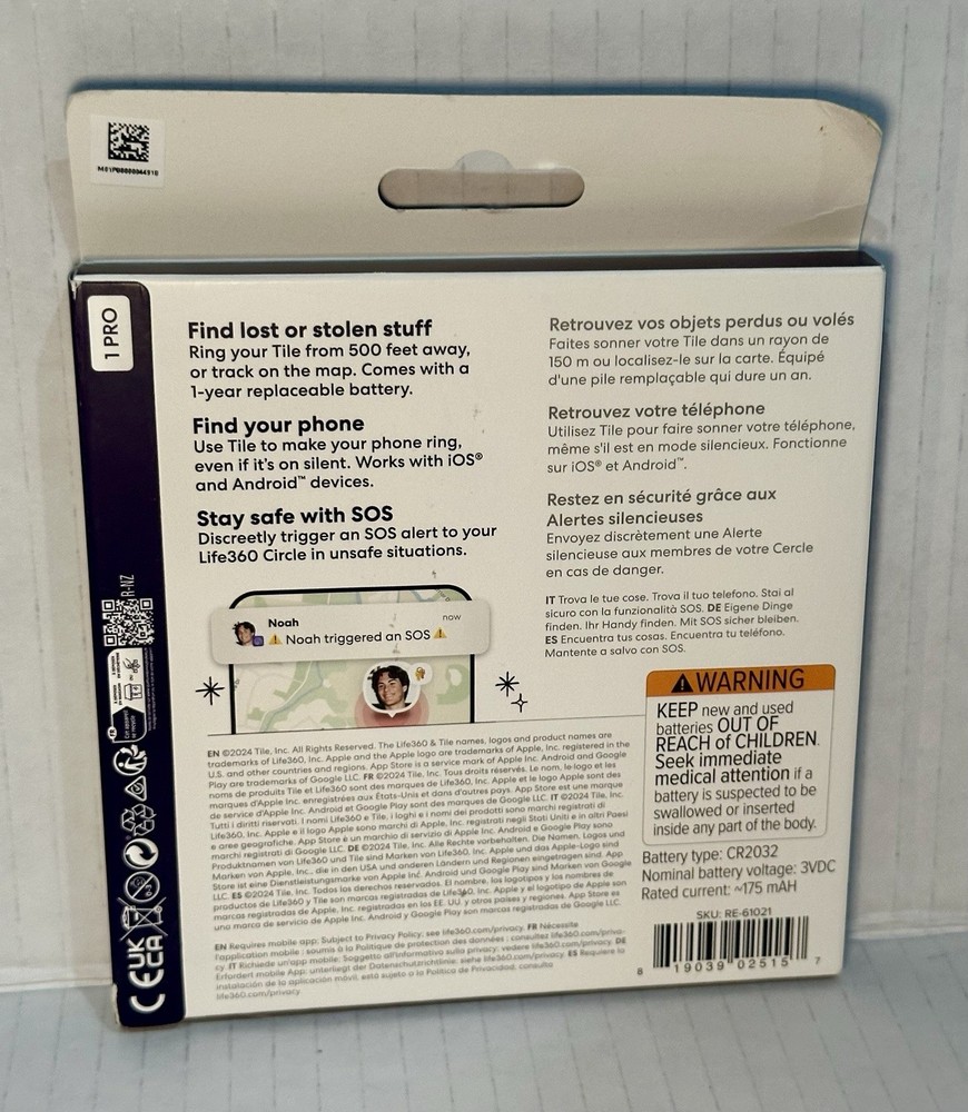 Tile by Life360 Pro Powerful Bluetooth Tracker ( Genuine / Sealed / New )