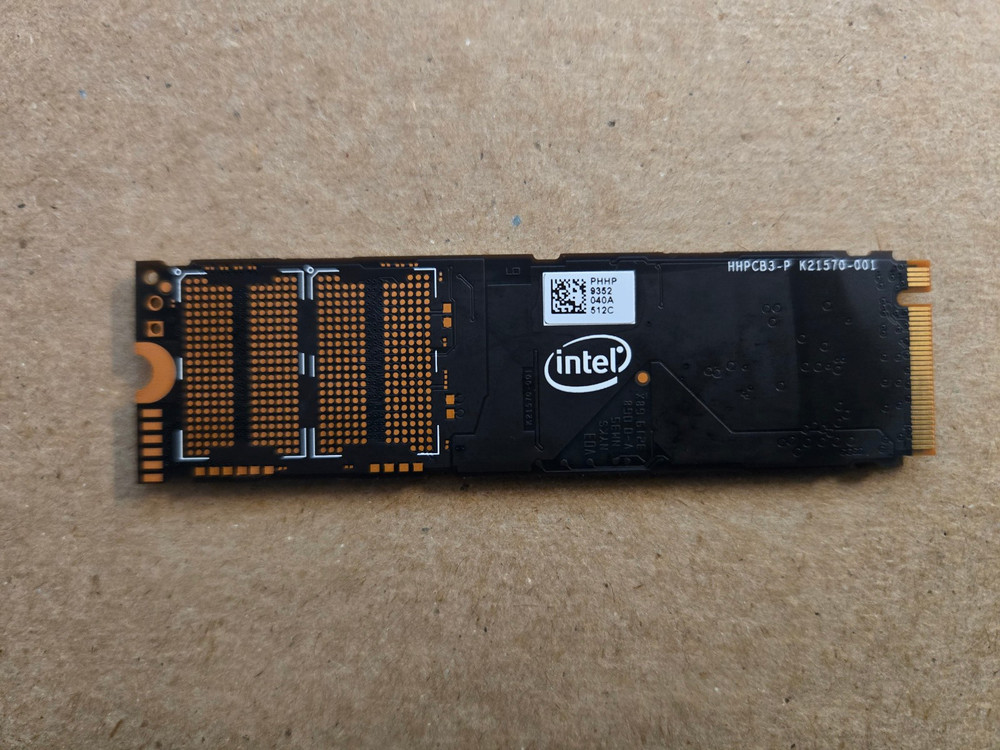 INTEL SSD 512 GB MODEL SSDPEKKF512G8L 512GB SSD
