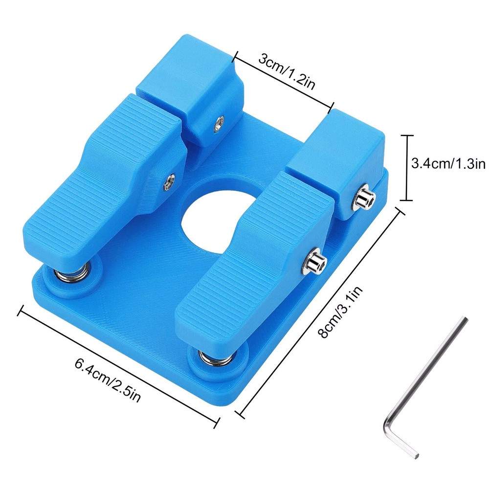 Blue Adjustable Plastic Welding Soldering Station Silicone Wire Clamp Bracket